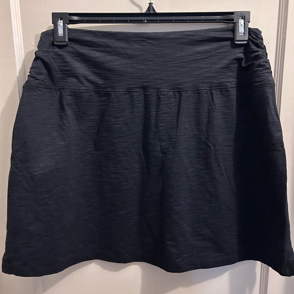 LL Bean Beech Point Knit Skirt size Large NWT Midnight‎ Black - Picture 3 of 6